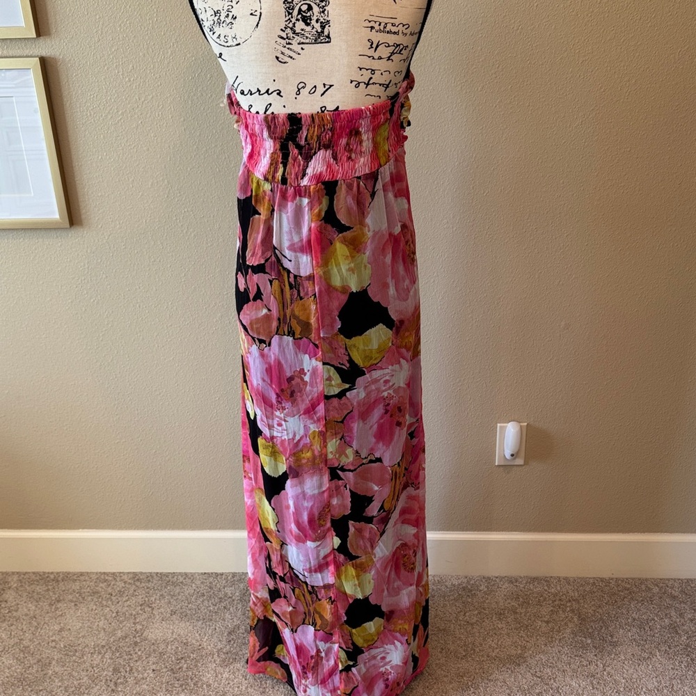 Floral Strapless Maxi Dress - Picture 5 of 5
